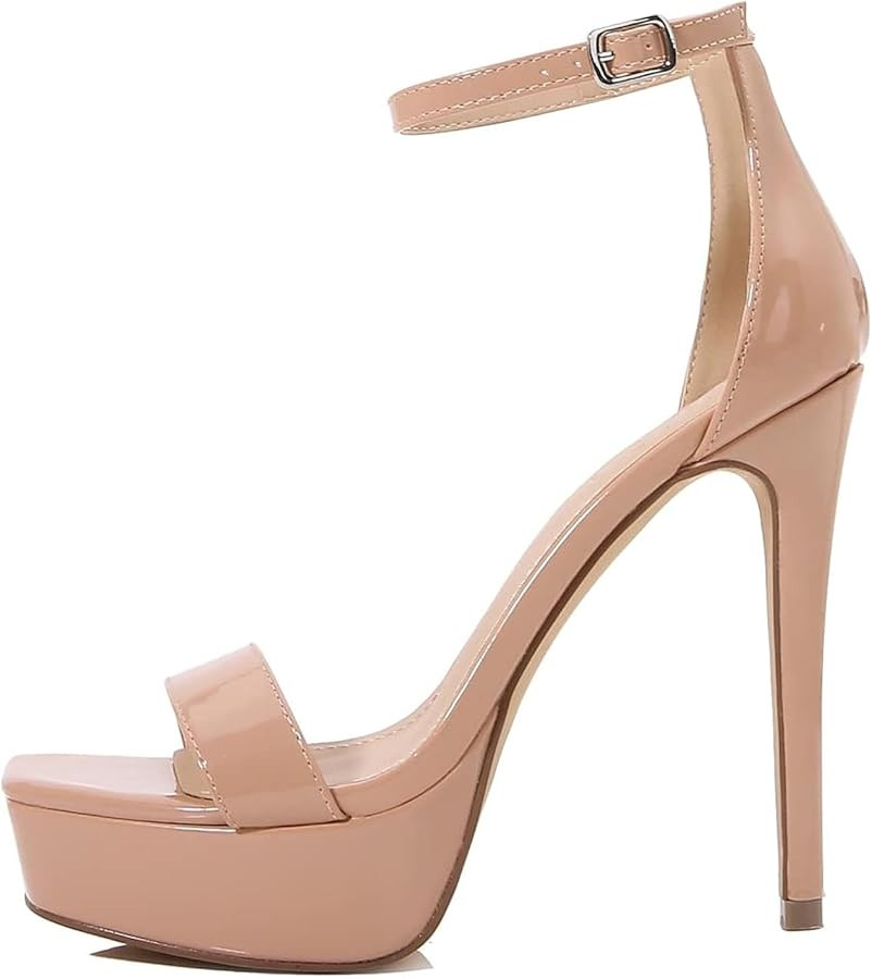 Women's Formal High Heels Sandals, Lace up High Heels, Open Toed Formal Wear, Summer Wedding Shoe... | Amazon (US)