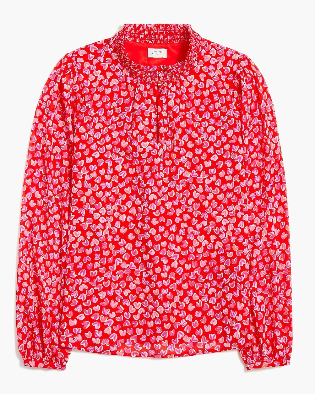 Smocked keyhole top | J.Crew Factory