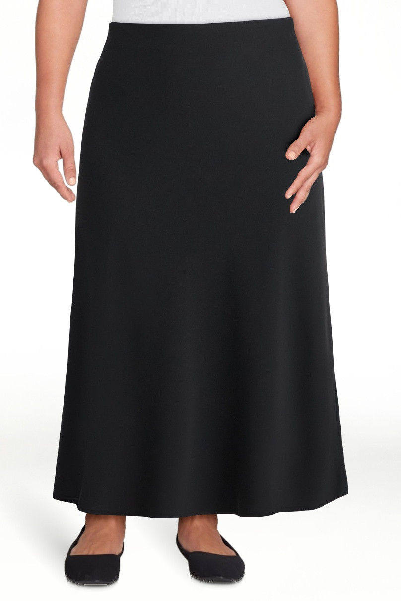 Time and Tru Women's Midi Pull On Slip Skirt, Sizes XS-XXXL | Walmart (US)