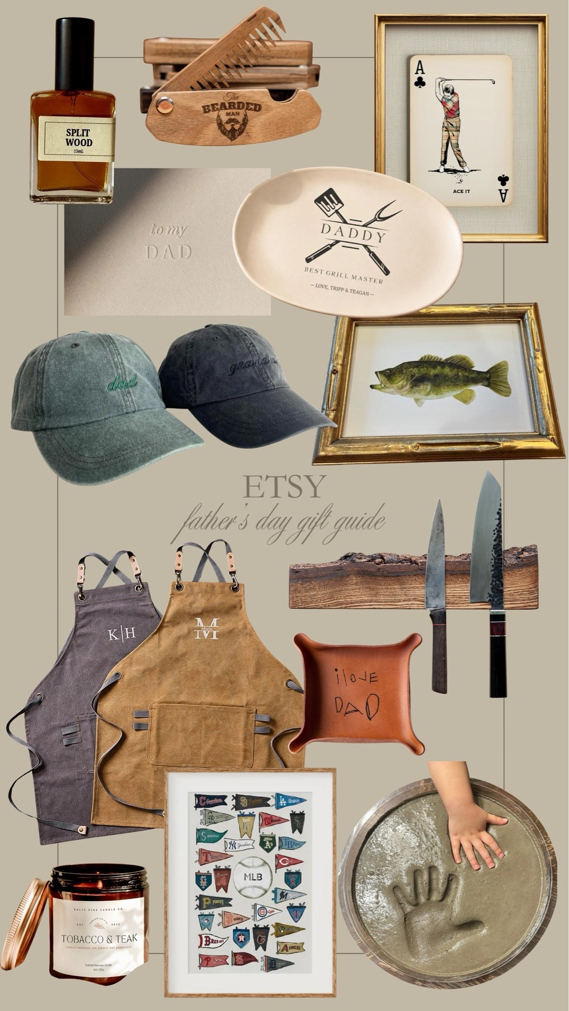 Father’s Day gift guide from Etsy! 🤎🎣 Loving these neutral finds that are perfect gifts for a dad or grandpa! Father’s Day will be here before we know it. ☺️🙌🏻