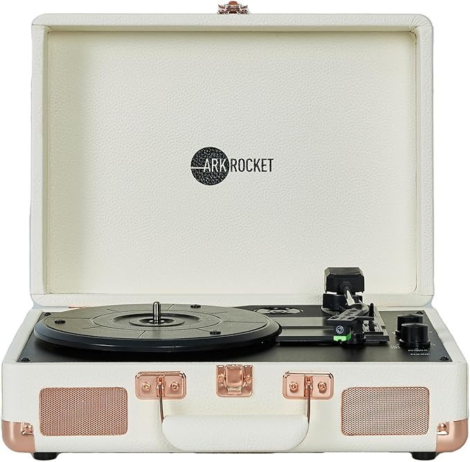 Arkrocket Curiosity Suitcase Bluetooth Turntable Vintage 3-Speed Record Player with Built-in Spea... | Amazon (US)