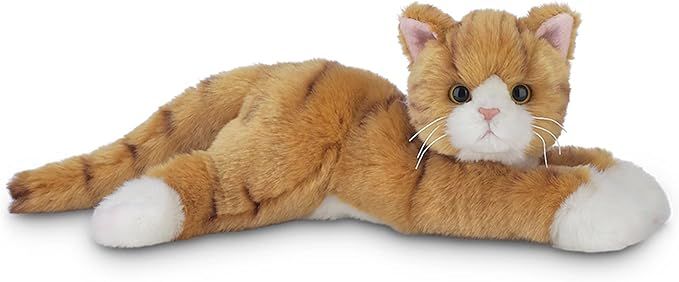 Bearington Tabby Cat 15 Inch Stuffed Cat - Orange Cat Plush - Stuffed Cats That Look Real | Amazon (US)