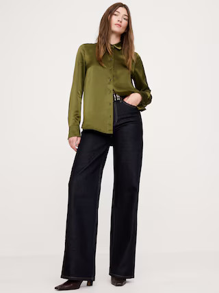 The Everyday Silk ShirtThe Everyday Silk Shirt$150.00Image of 5 stars, 4.62 are filled, 90 Rating... | Banana Republic (US)