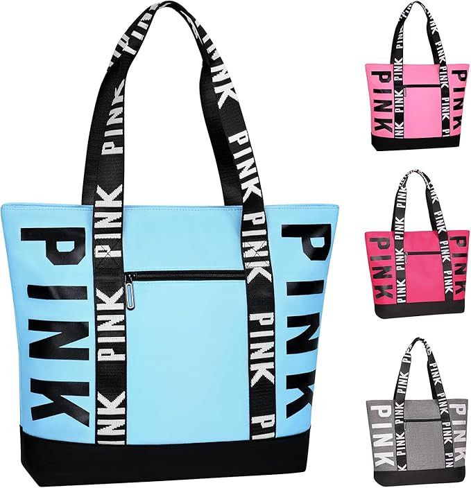 Travel Tote Bag for Women, Large Waterproof Beach Bag for Daily | Amazon (US)