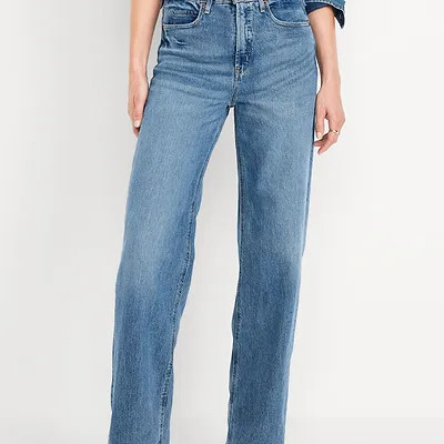 Extra High-Waisted Sky-Hi Wide-Leg Jeans | Old Navy (US)