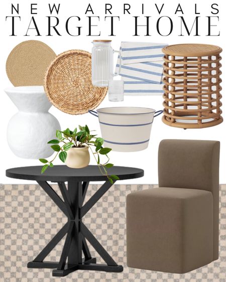 New Target arrivals! This upholstered dining chair is a great look for less!

Target, target home, target home decor, neutral home decor, budget friendly home decor, dining room, dining table, upholstered dining chair, accent table, place mat, charger, pitchers, rug, faux plant 

#LTKstyletip #LTKunder100 #LTKhome