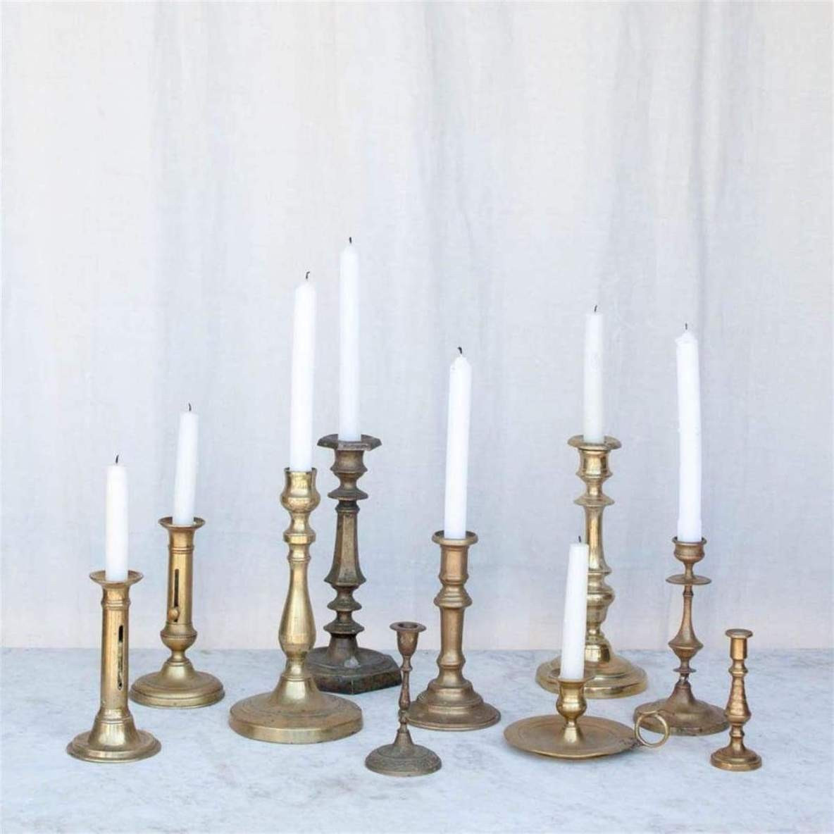 Vintage Brass Candlestick | Elsie Green US