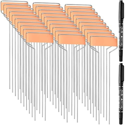 GardenMate 25-Pack Weatherproof Banner Copper Metal Plant Labels, Height 10.5", Label Area 2.5'' ... | Amazon (US)