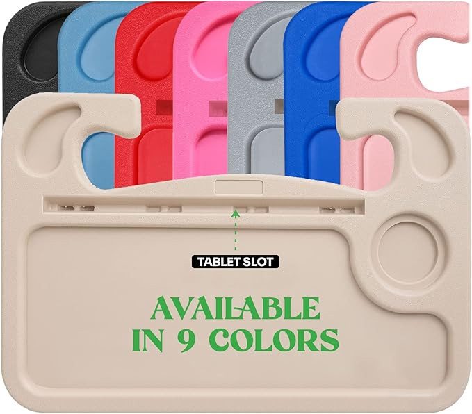 lebogner Steering Wheel Tray, Car Food Trays for Eating with iPad Tablet Slot, Multipurpose Doubl... | Amazon (US)