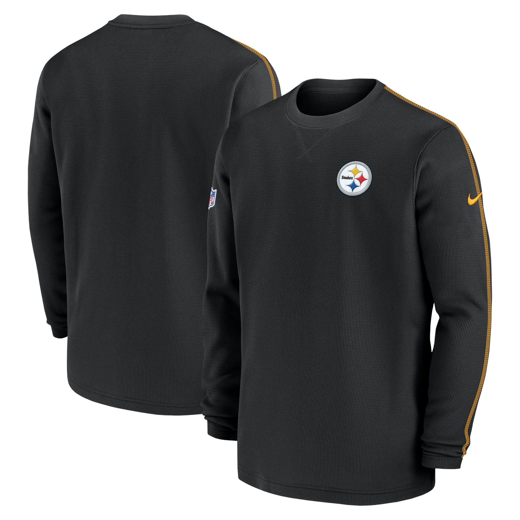 Men's Nike Black Pittsburgh Steelers 2024 Sideline Coaches Long Sleeve Top | Fanatics