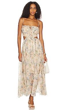 ASTR the Label Odina Dress in Blue & Peach Floral from Revolve.com | Revolve Clothing (Global)