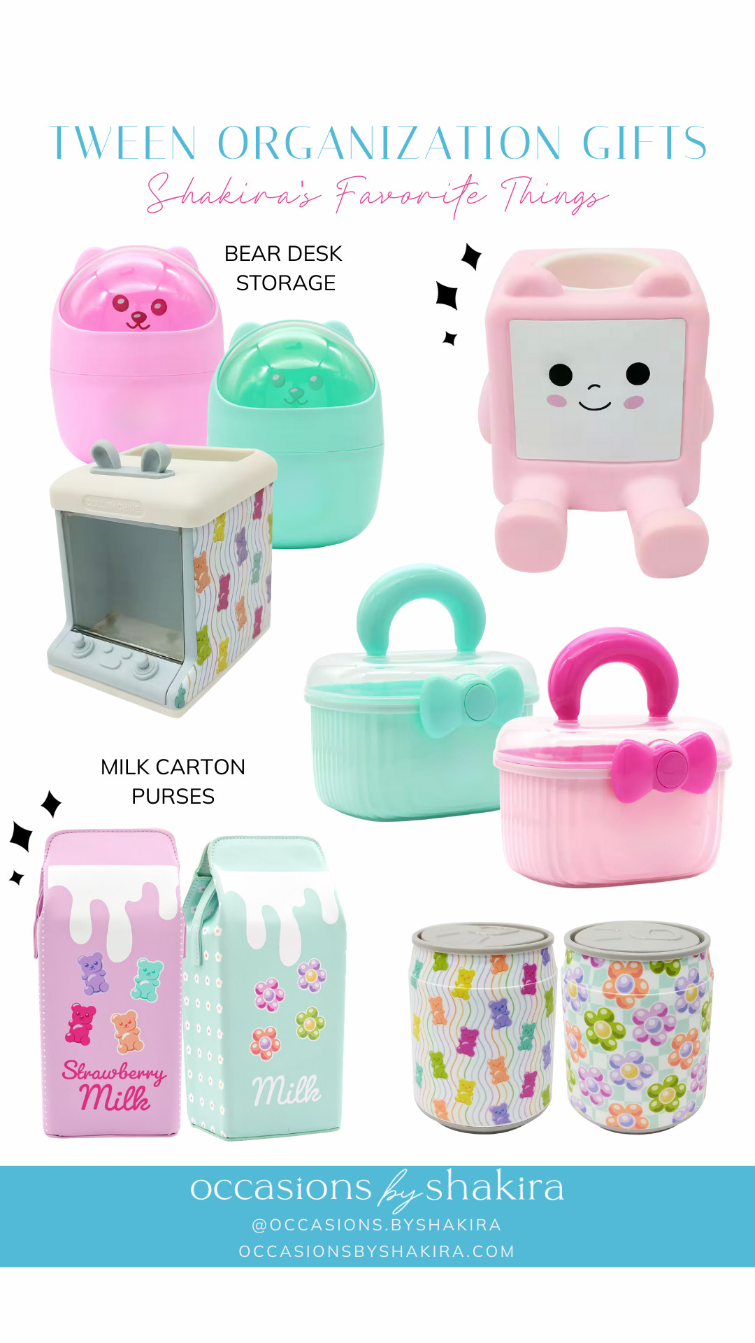 Cute organization gifts for girls. 

 

#LTKValentine #LTKHome #LTKKids