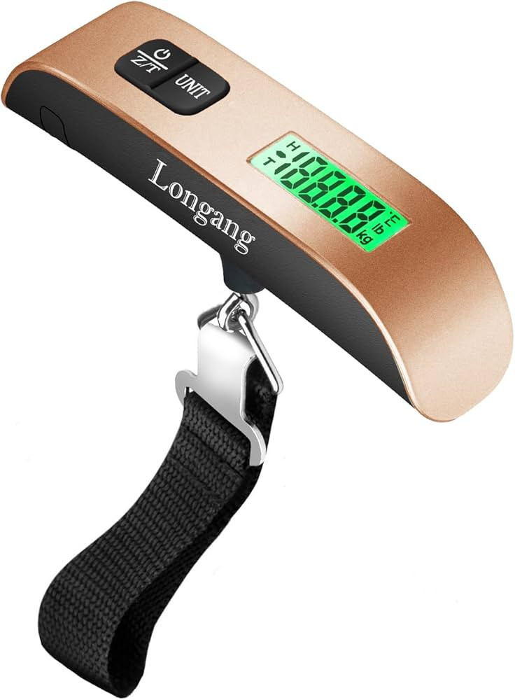 Digital Hanging Luggage Scale with Backlit for Travel, Portable Handheld Suitcase Weight Scale wi... | Amazon (US)