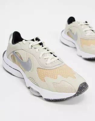 Nike Air Zoom Division sneakers in oatmeal/metallic platinum | ASOS (Global)