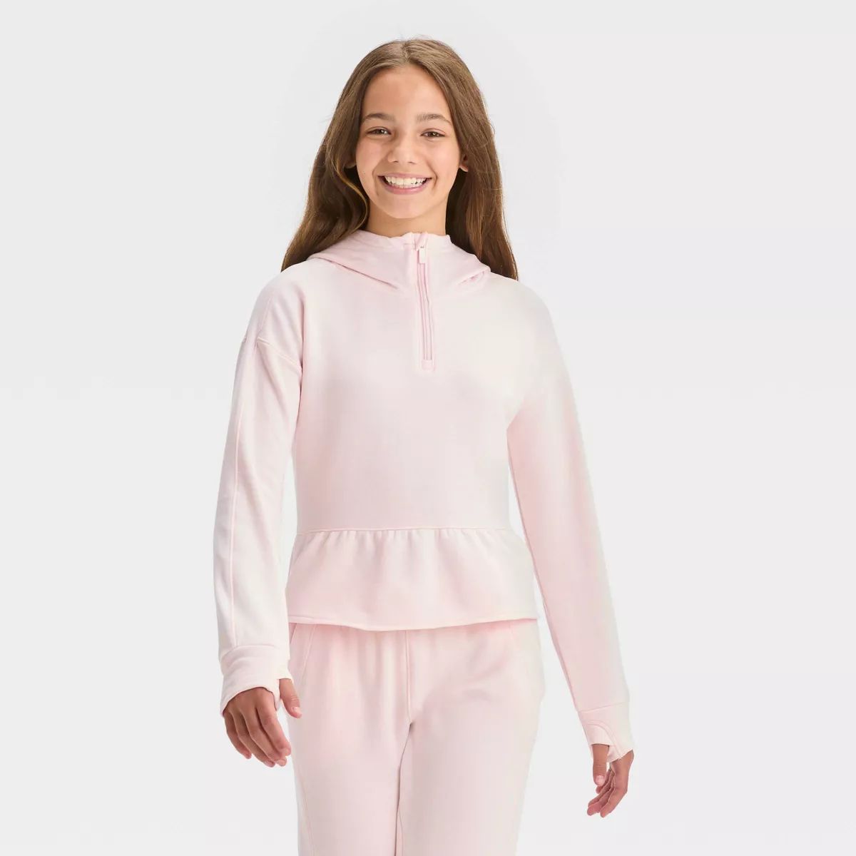 Girls' Cozy Soft Fleece Sweatshirt - All in Motion™ | Target