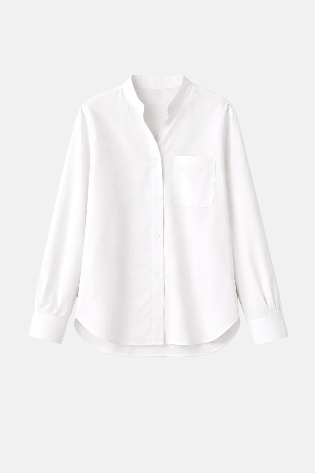 Tied Down Shirt White | Blue & Cream