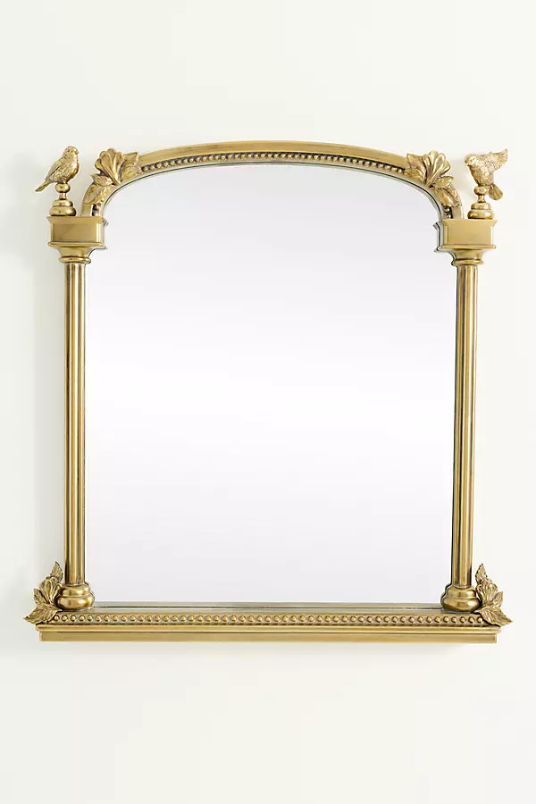 Lilou Bird Arched Mantel Mirror | Anthropologie (US)