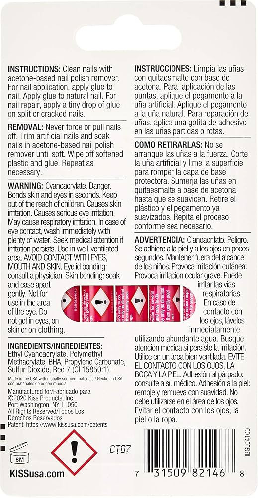 Kiss Pink Gel Nail Glue | Amazon (US)