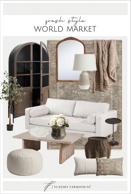 Home decor and furniture arrivals at World Market. 

Sofas, living rooms, cabinets, area rugs, poufs, floor baskets, throw pillows, throw blankets, lamps, wall mirrors, faux trees, flower vases, coffee tables, decor bowls, home decor, spring decor. 

#ltkseasonal

#LTKstyletip #LTKhome #LTKFind