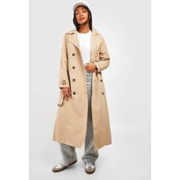 Womens Belted Trench Coat - Beige - 12 | boohoo (US & Canada)