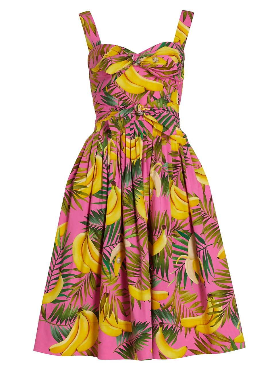 Banana Print Sweetheart Cotton Dress | Saks Fifth Avenue