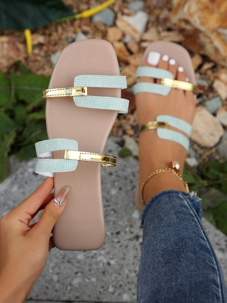 Women's Fashionable Flat Casual Shoes, Sandals And Comfortable Slippers,Spring Summer Outfits | SHEIN