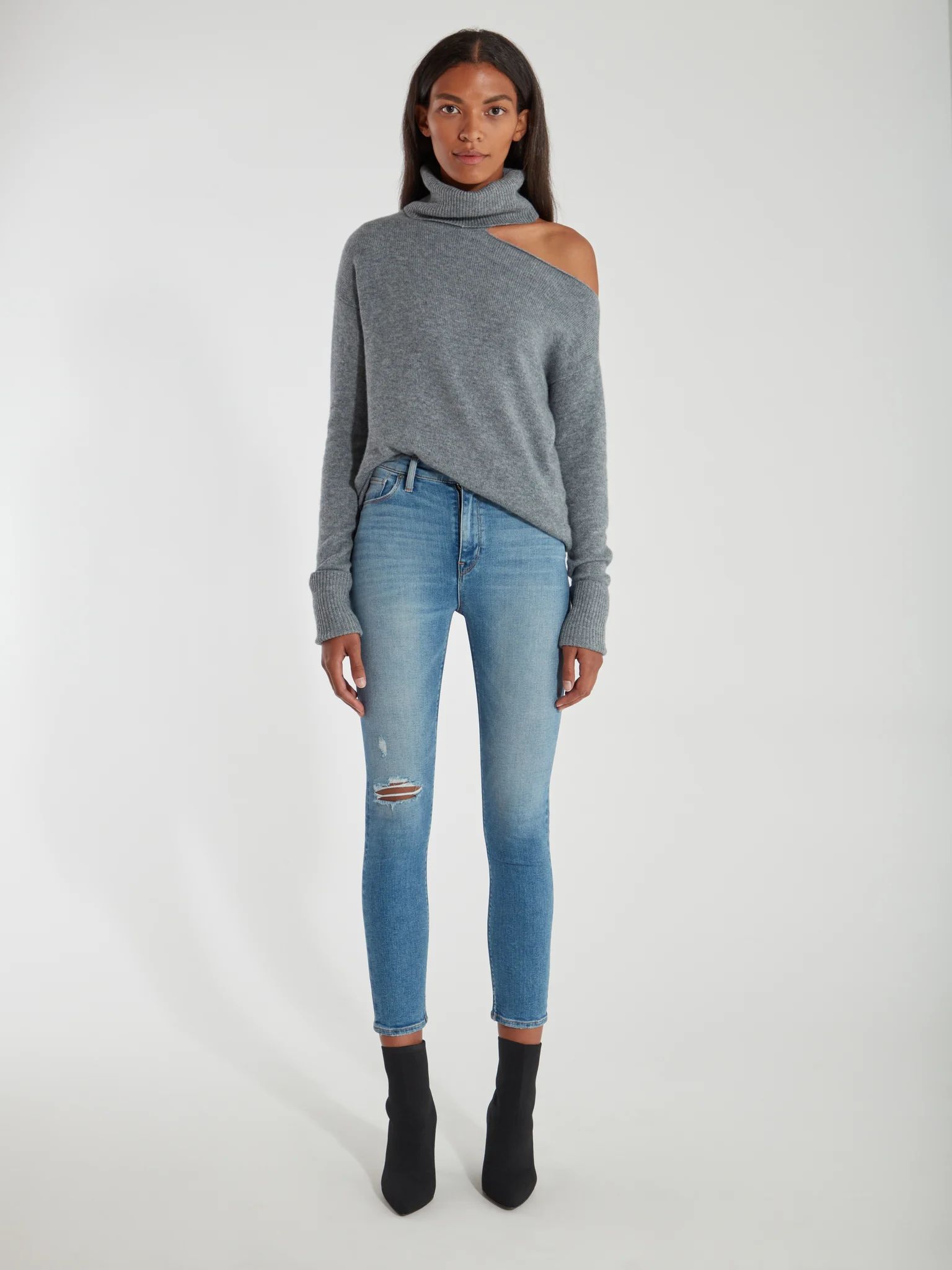 Raundi Cutout Turtleneck Sweater | Verishop