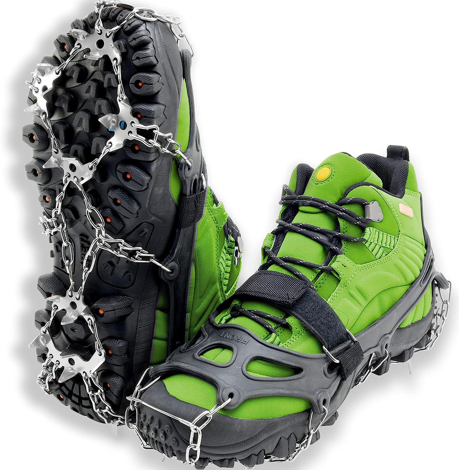 Outdoor 360 Crampons for Hiking Boots - 19 Non-Slip Spikes for Men and Women - Ice Cleats for Sho... | Amazon (US)