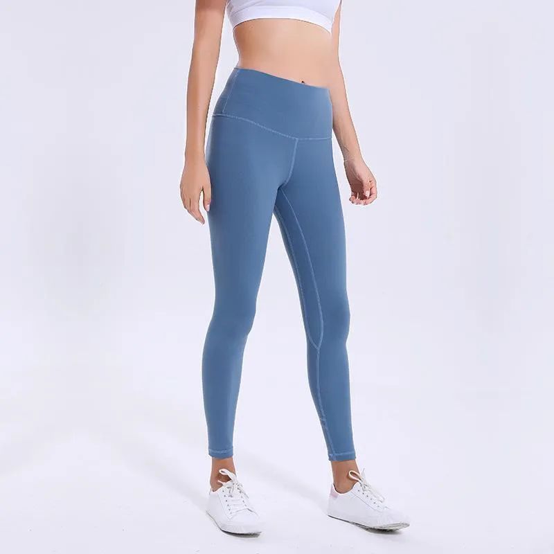 Lululemon Solid Color Women Yoga Pants High Waist Sports Gym Wear Leggings Elastic Fitness Lady O... | DHGate
