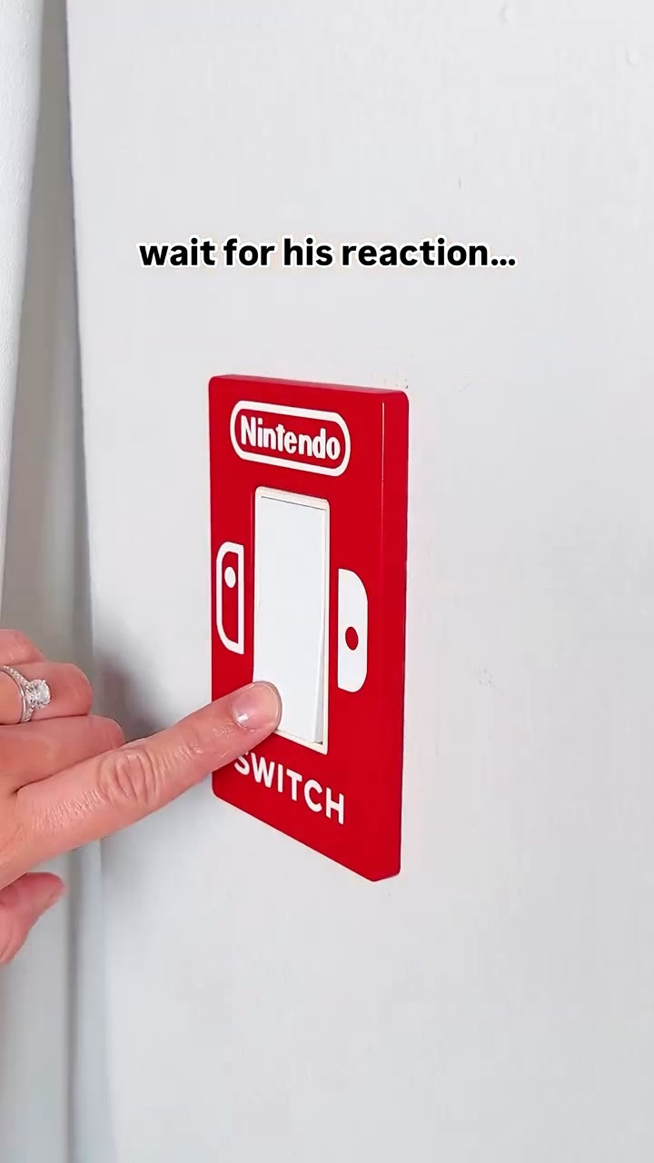 The Nintendo Switch that only cost $5! It is the ultimate pun that is actually a pretty cool home decor for gamers and Nintendo lovers! This is a great for Father’s Day, kids’ rooms, or gamer decor. #nintendo #pokemon #mario #nintendoswitch #marioparty 

#LTKKids #LTKParties #LTKFamily