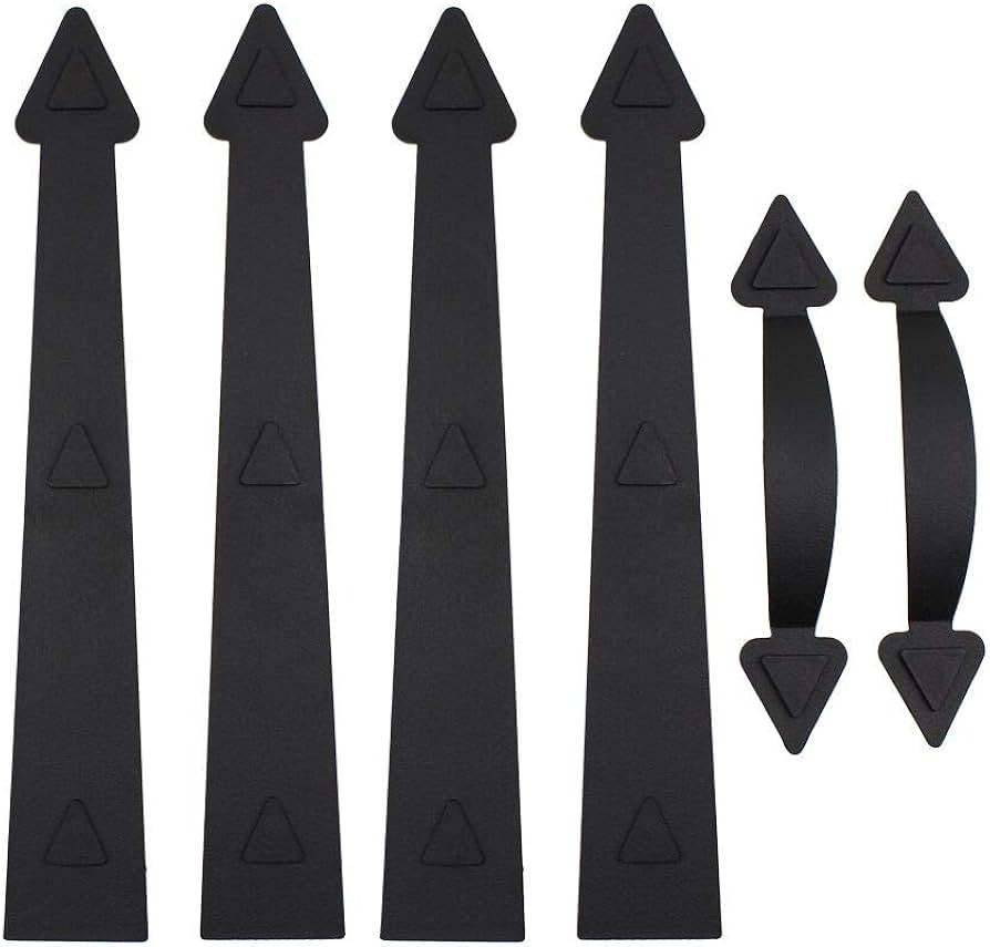 WINSOON Magnetic Decorative Garage Door Hardware Couch House 6 Pieces Curb Appeal Faux Hinges Han... | Amazon (US)