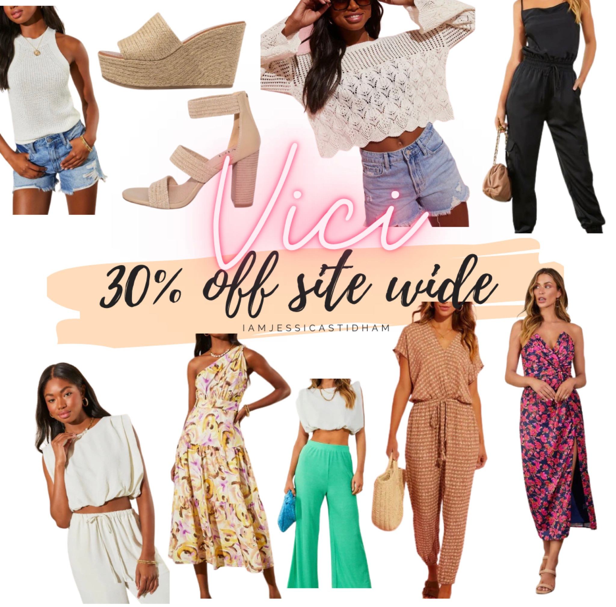 Entire site at VICI is 30% off this wknd! Use code SUMMER30
☀️ 🇺🇸 

#LTKstyletip #LTKshoecrush #LTKsalealert