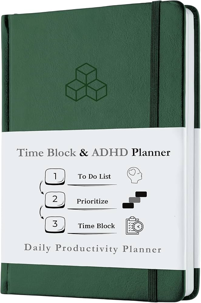 Time Blocking and ADHD Planner by Refine Days. 180 Undated Pages, To Do List, Hourly Schedule, Da... | Amazon (US)