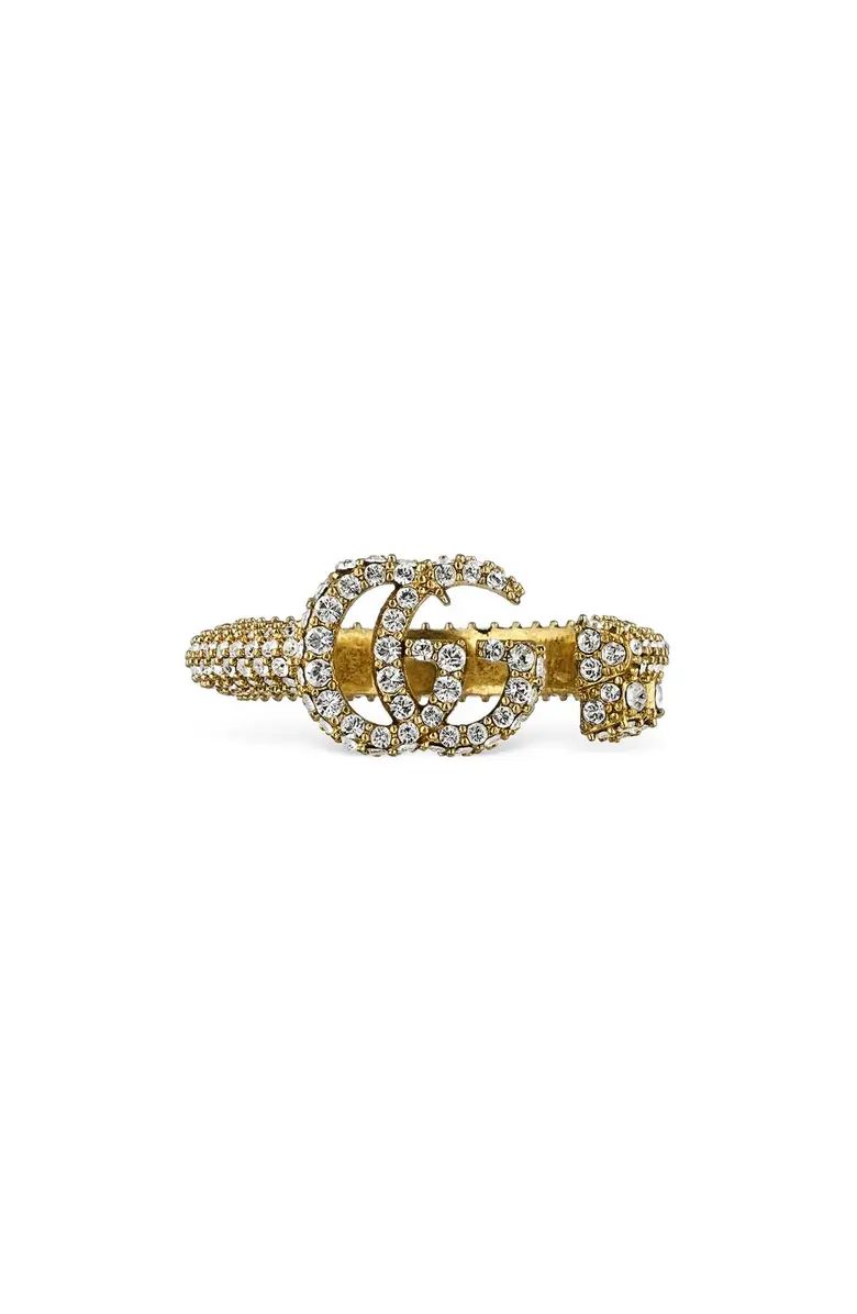 Gucci GG Barrel Key Crystal Pavé Ring | Nordstrom | Nordstrom