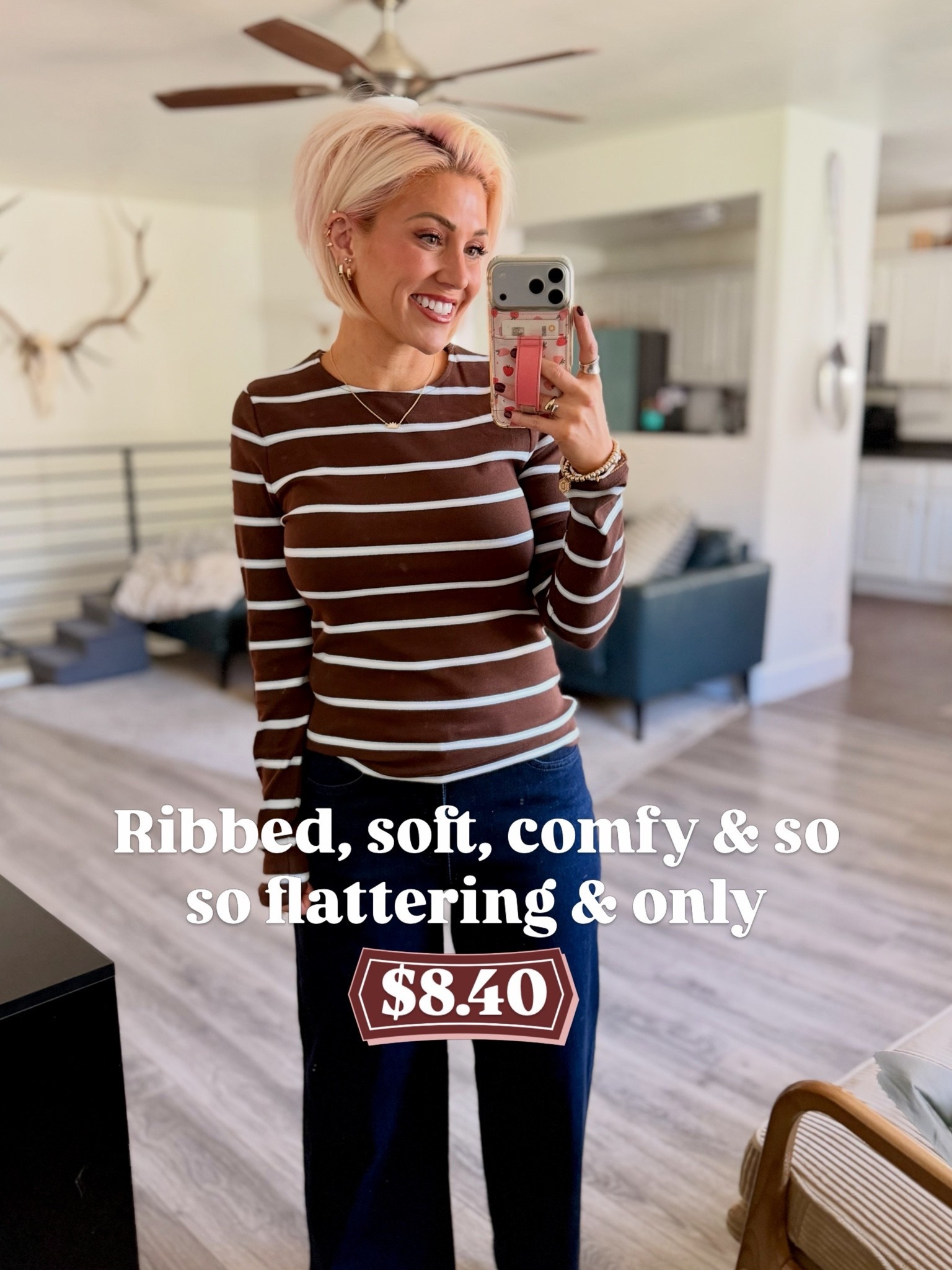 Wearing the small in this darling ribbed, soft & cozy long sleeve top that is currently 40% off!!

#LTKootd #LTKmomlife #LTKSaleAlert
