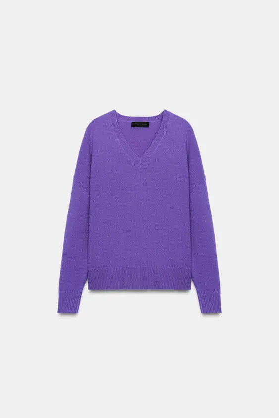 100% WOOL OVERSIZED JUMPER | Zara Canada