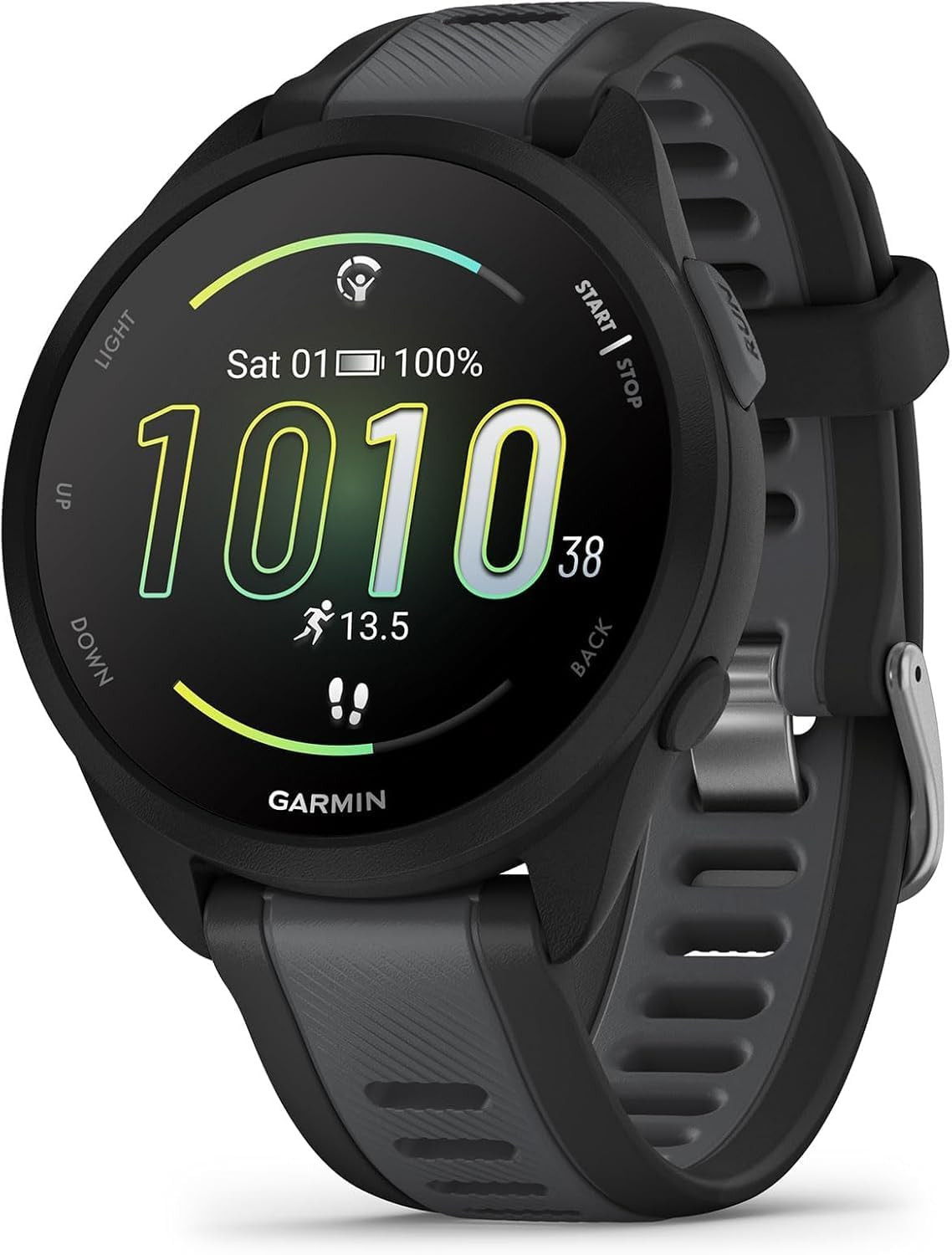Garmin Forerunner 165, G010-N2863-20 GPS, Black/Slate Grey, WW (Renewed) | Amazon (US)