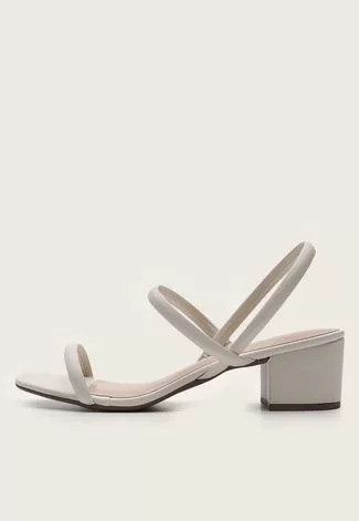 Sandália Via Uno Tiras Branca | Dafiti (BR)