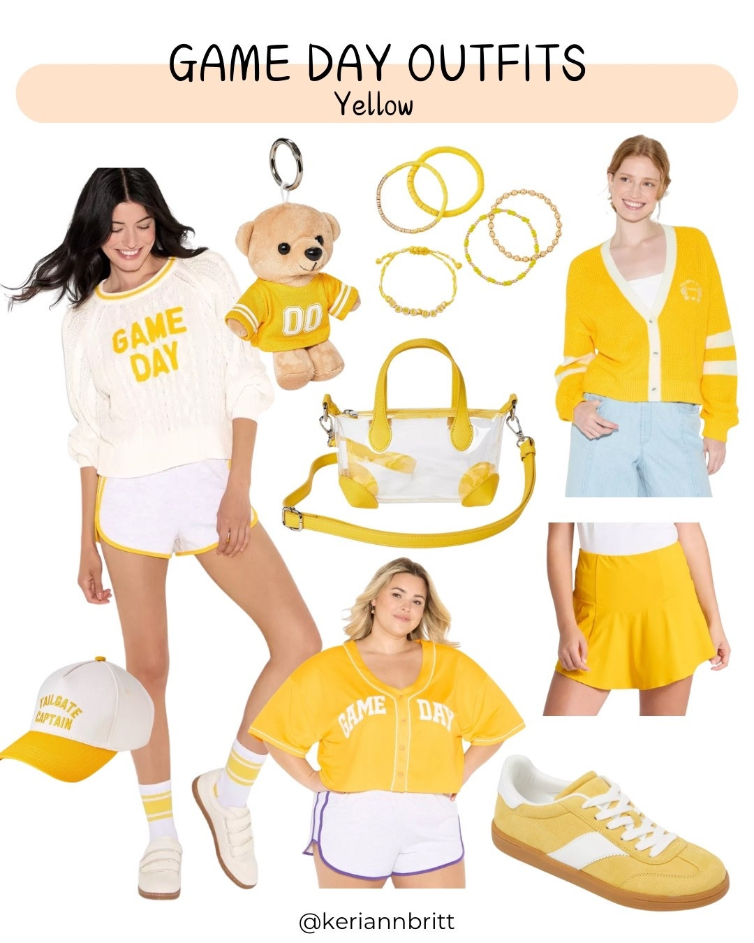 Game Day Outfit (xxs-4x)

Football Outfit / Gameday / college football / ncaa football / nfl outfit / high school football / women’s football outfit / girls game day outfit / school spirit / school colors / spirit wear / football outfit / college football game / tailgating / tailgate outfit / football gifts / yellow game day / yellow football outfit / LSU Tigers / Kennesaw State University /  Minnesota Gophers / USC Trojans / Missouri Tigers / Iowa Hawkeyes / WVU / Baylor / Oregon Ducks / Pittsburgh / Steelers / Green Bay Packers 

#LTKU #LTKSeasonal #LTKActive