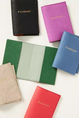 Wanderer Contrast Leather Passport Holder | Anthropologie (US)