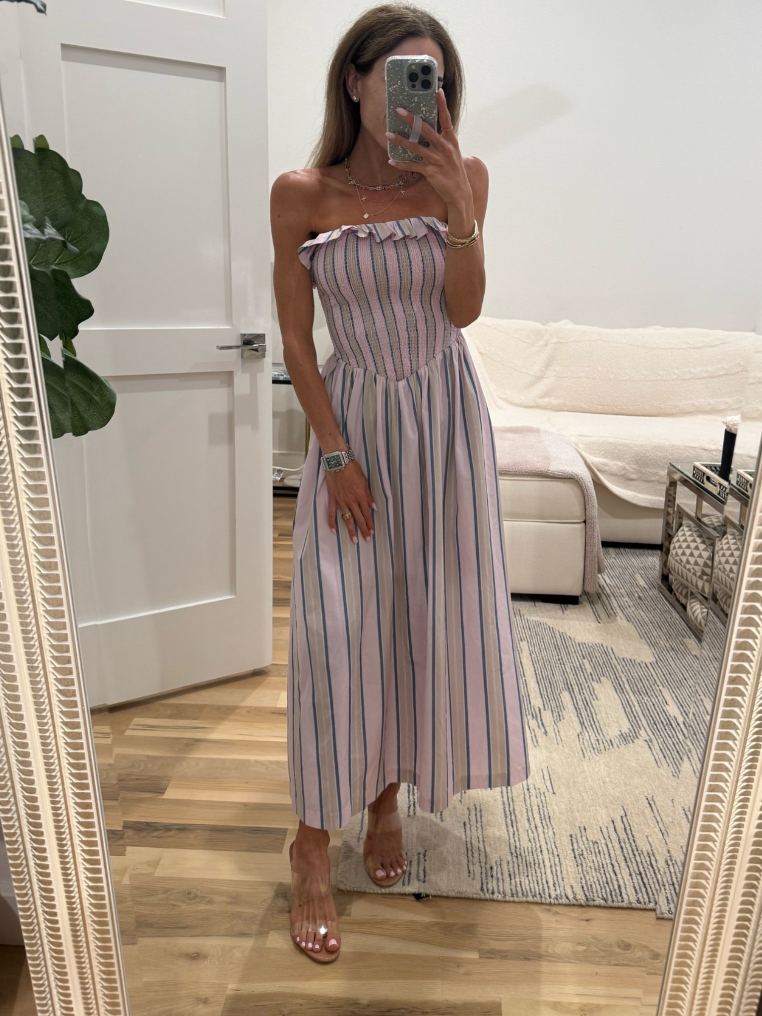 Stripe smocked dress I love for summer and petite friendly. Wearing xxs petite 
25% off + code AFLTK for additional off

#LTKPetite #LTKSaleAlert #LTKxAbercrombie