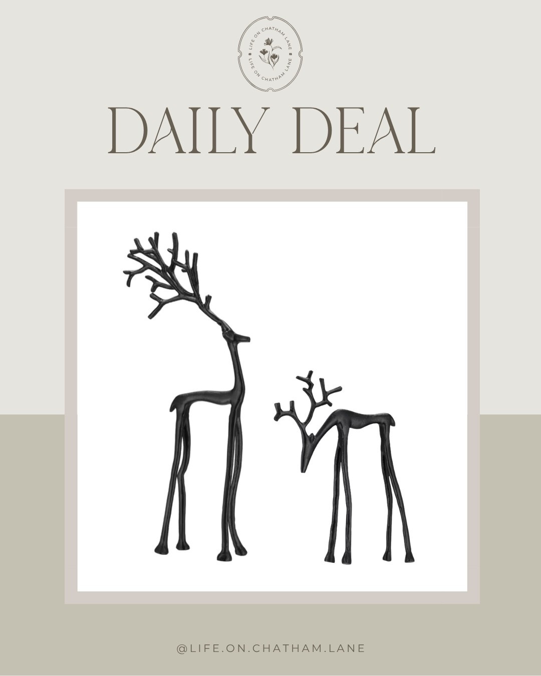 This $12 and $10 Pottery Barn look-for-less reindeers are back in stock and available for shipping in both sizes!  These always go quickly!

#LTKHome #LTKSeasonal