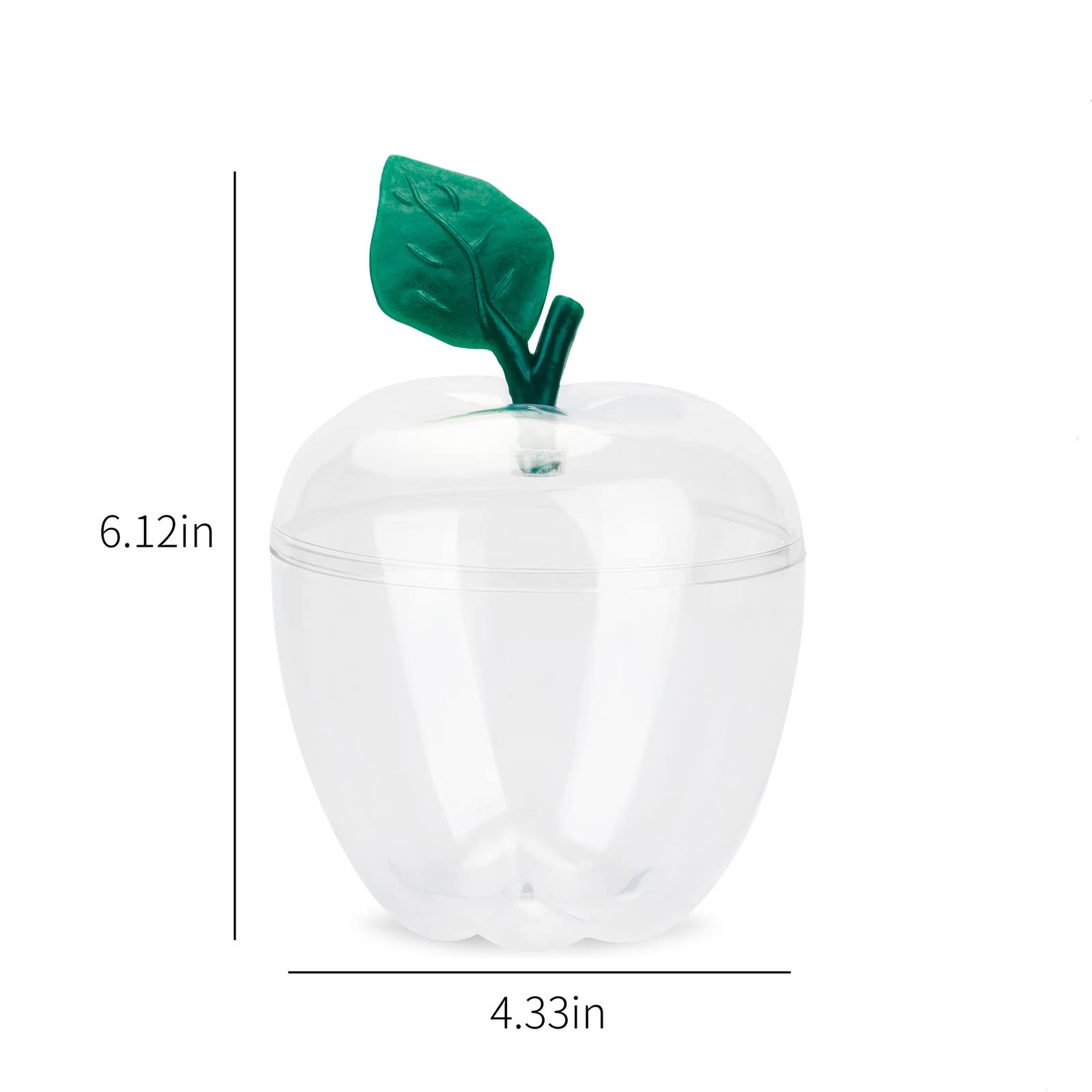 HANZE Large Clear Apple Container, Apple Shaped Candy Toy Filling Containers Jar, Back To School ... | Amazon (US)