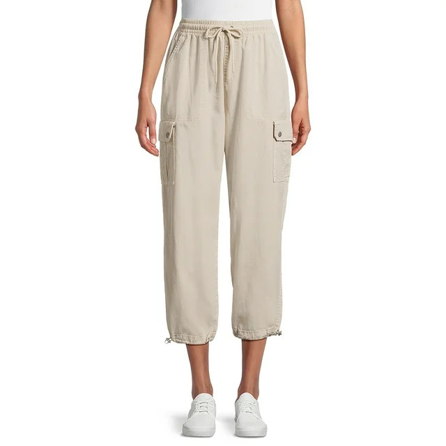 Time and Tru Women's Cargo Parachute Jogger Pants, 26" Inseam, Sizes XS-XXXL | Walmart (US)