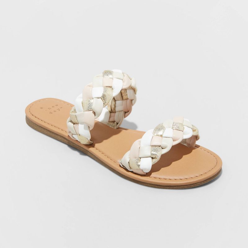 Women's Lucy Braided Slide Sandals - A New Day™ | Target