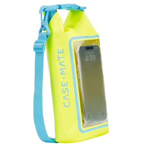 Case-Mate Citrus Splash Mini IP68 Waterproof Bucket Bag - Roll Top Dry Bag 2L Cap with Waterproof Pouch for Swimming Kayaking Boating Travel and More - For Phones Up to 7 | Amazon (US)