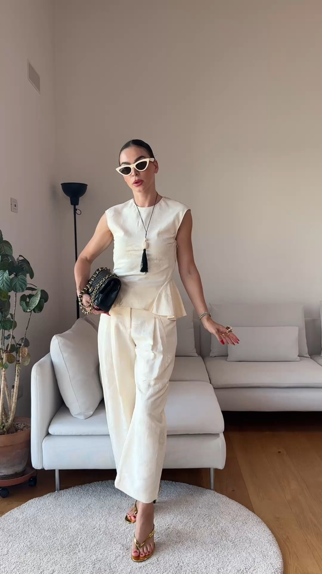 This Zara set is honestly unreal.

I’m wearing the Jacquard Peplum Shirt in Ecru Beige, Size S, paired with the matching Jacquard Barrel Trousers, also in Size S.

For reference, I’m 173 cm (5’8”).

The jacquard fabric makes the whole look feel instantly special, while the peplum shape and barrel trousers give it such a modern silhouette.

I’d definitely wear the full set for dinners, events, celebrations or any occasion where you want something elevated without looking too formal.

But both pieces also work beautifully separately. Style the trousers with a simple knit or blazer as we move into autumn, or wear the peplum shirt with tailored trousers or denim for a more relaxed look.

This is one of those Zara sets that looks even better on than you expect. If your size is available, I wouldn’t wait too long.

🔎 Zara viral set, Zara jacquard set, Zara peplum shirt, Zara barrel trousers, Zara ecru outfit, Zara beige outfit, Zara occasion outfit, Zara dinner outfit, Zara event outfit, Zara transitional outfit, Zara autumn fashion, Zara fall outfit, jacquard outfit, elegant Zara outfit, matching set, elevated evening look, September outfit ideas, transitional fashion

#LTKuk

#LTKFashionMonth #LTKeurope #LTKstyletip