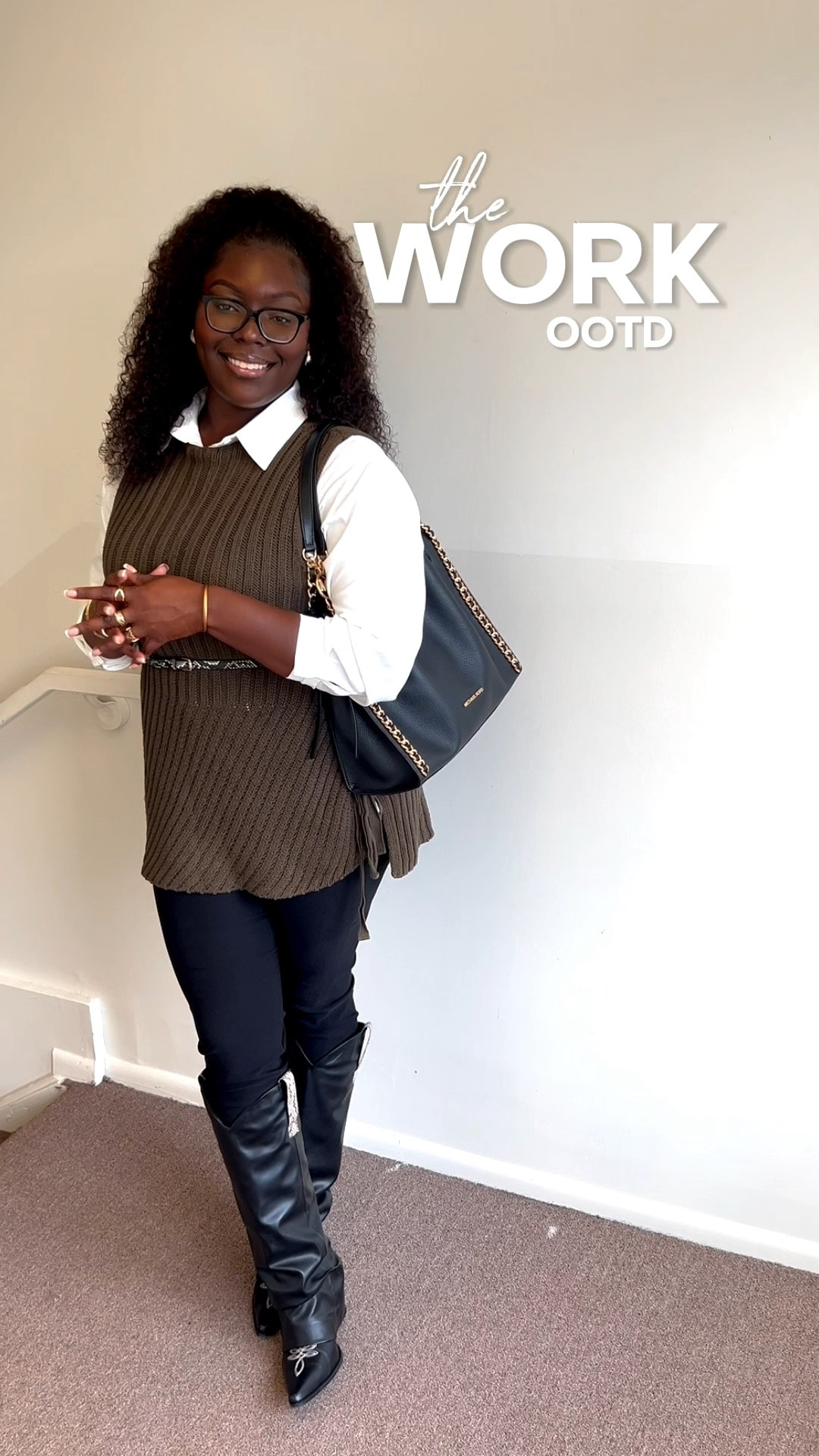 Super Cutesy work office look. Classy & comfy🤎 

#LTKPlusSize #LTKWorkwear #LTKStyleTip