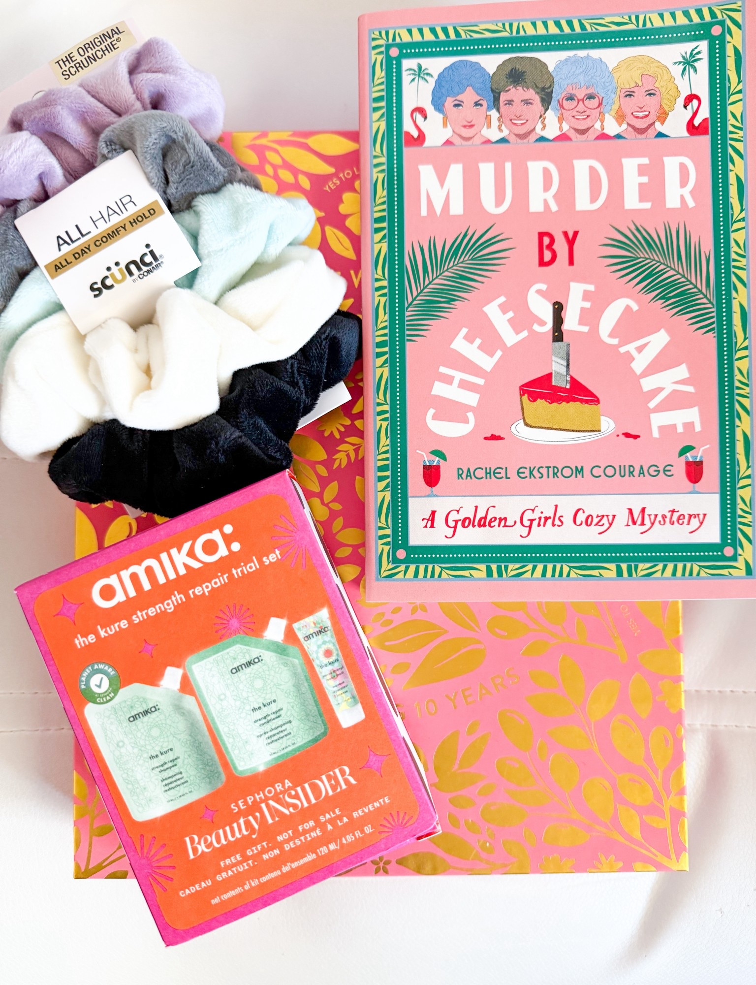 Sharing some of my birthday goodies! My Sephora freebie was this Amika hair strengthening set, along with a Golden Girls book and the most comfy hair scrunchies!

#LTKBeauty #LTKFindsUnder50 #LTKFindsUnder100