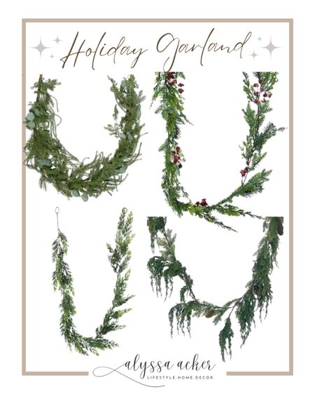 My Christmas garland deals!! Layer some of these beautiful garlands for the perfect holiday flare! 

#christmasgreenery #garland #christmasgarland #holidaydecor #christmasdecor #christmas #trending

#LTKSeasonal #LTKhome #LTKHoliday
